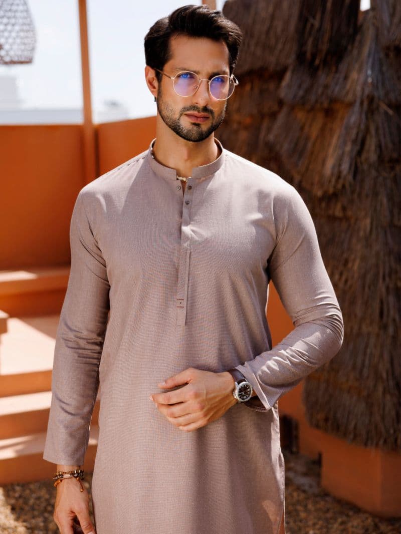 Brown Blended Kurta thumbnail