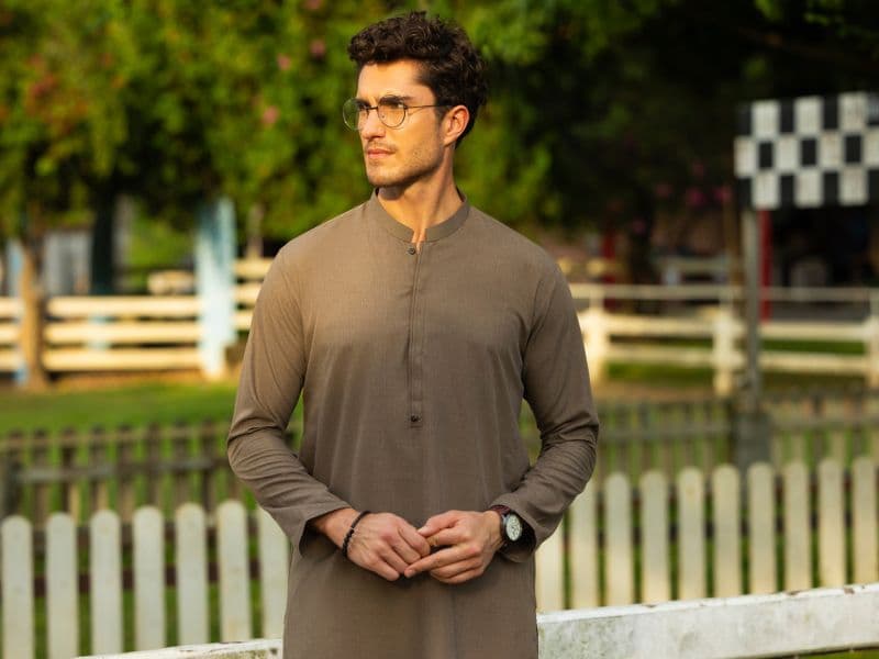 Brown Blended Kurta thumbnail