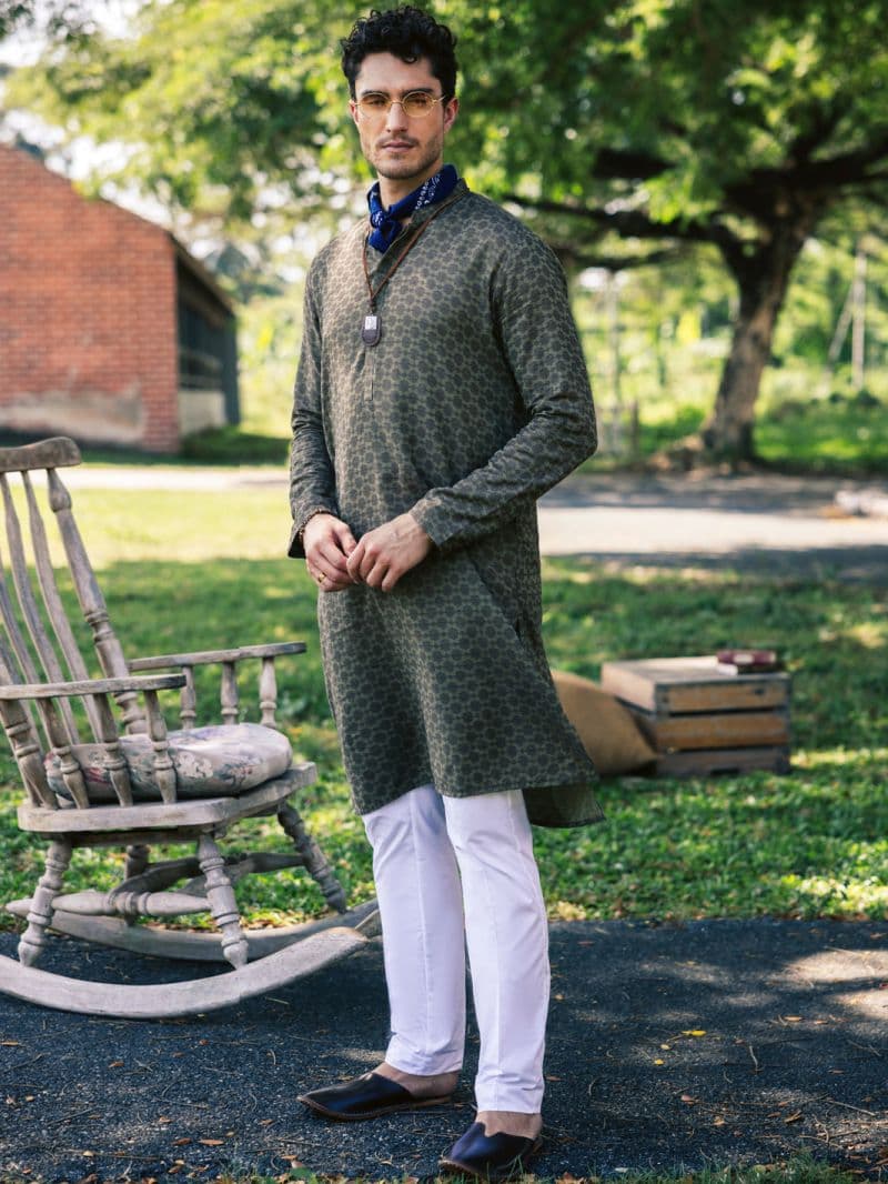 Green Cotton Kurta thumbnail