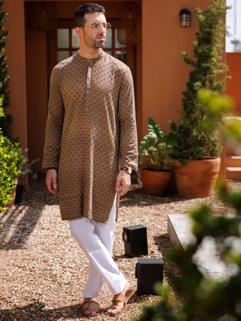 Green Cotton Kurta thumbnail