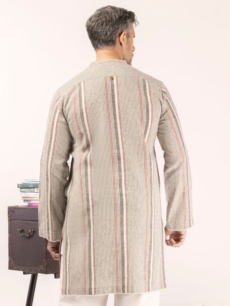 Multi Stripe Blended Kurta