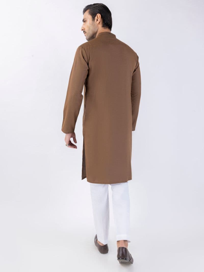 Brown Blended Kurta thumbnail