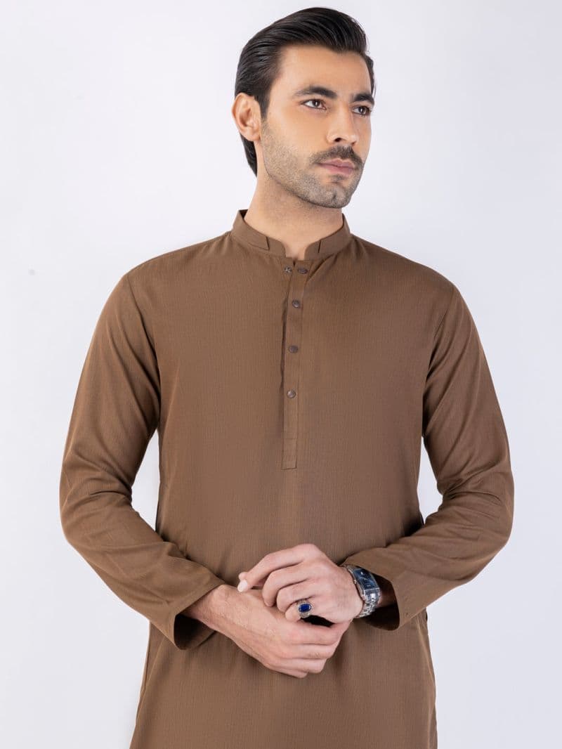 Brown Blended Kurta thumbnail