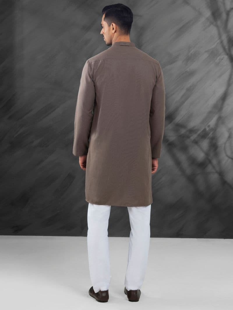 Brown Blended Kurta thumbnail