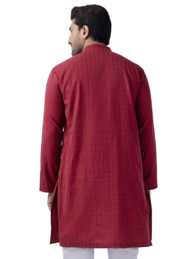 Red Cotton Kurta thumbnail