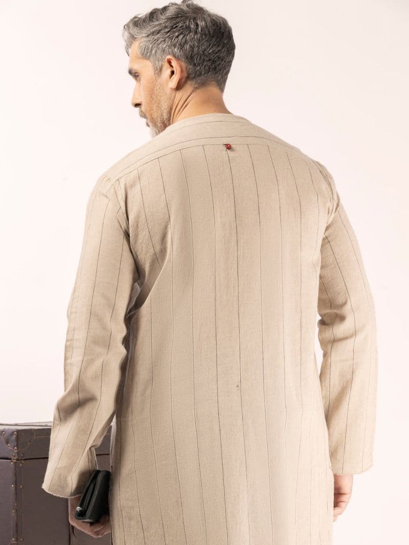 Beige Blended Kurta thumbnail