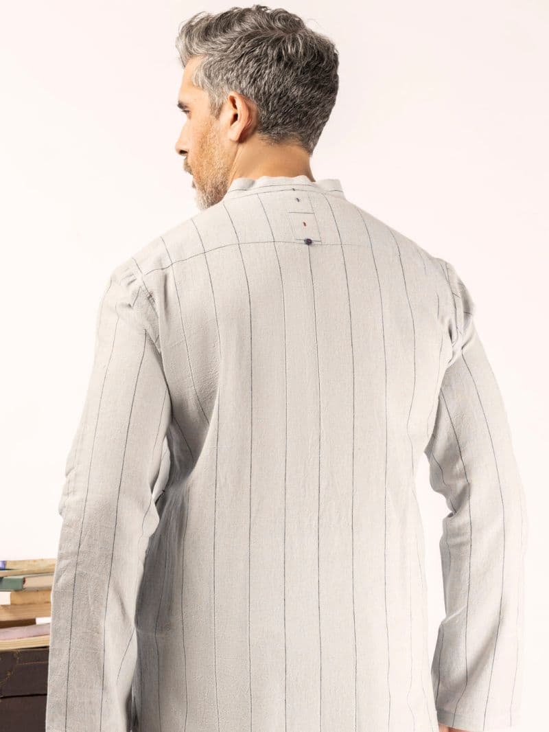 Ash Grey Blended Kurta thumbnail