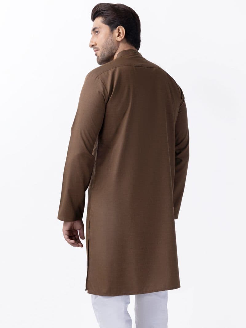 Brown Blended Kurta thumbnail
