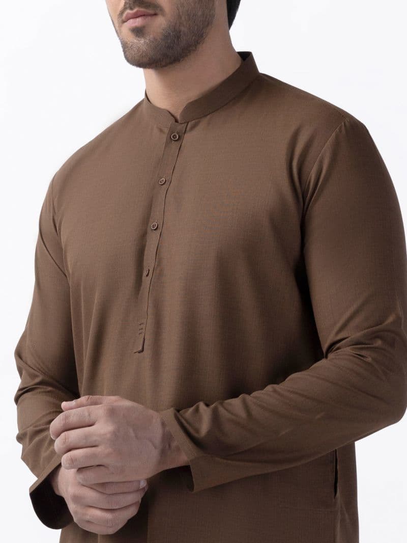 Brown Blended Kurta thumbnail