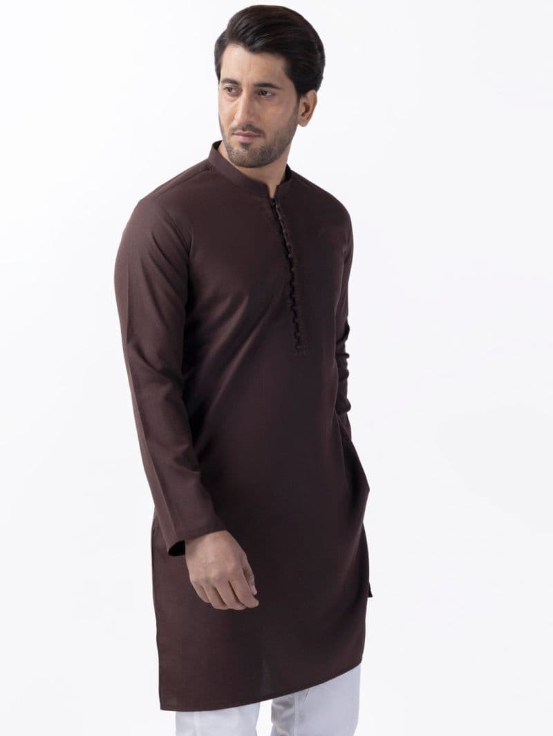 Brown Blended Kurta thumbnail