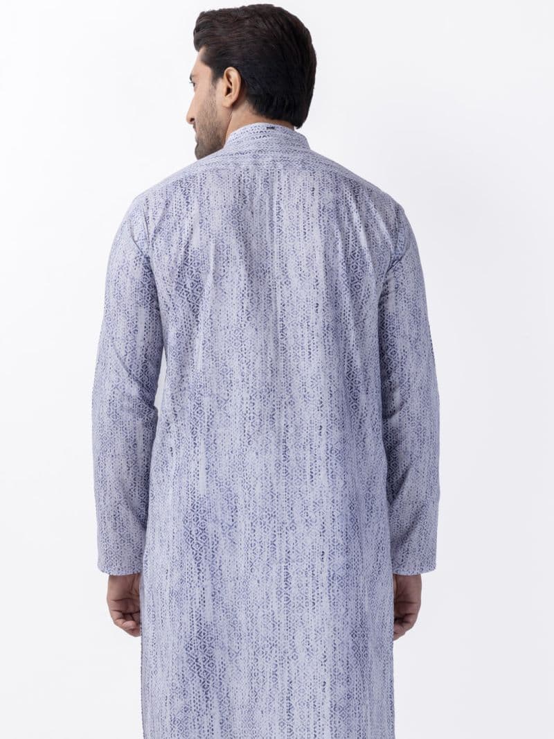 Blue Cotton Kurta thumbnail