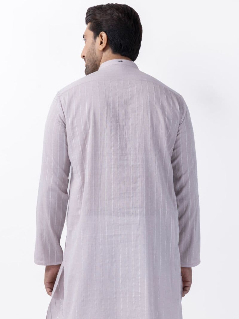 Light Pink Cotton Kurta thumbnail