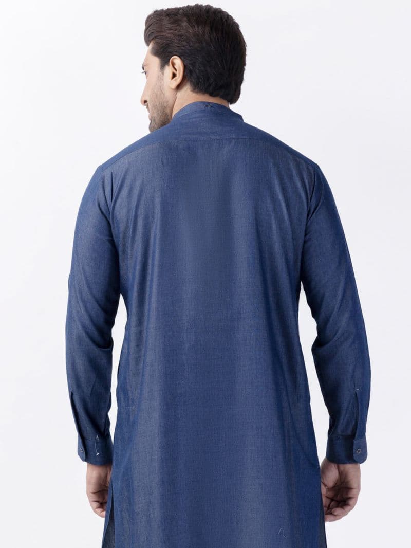 Indigo Blended Kurta thumbnail