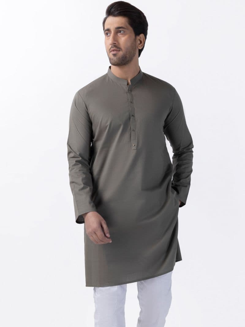 Green Blended Kurta thumbnail