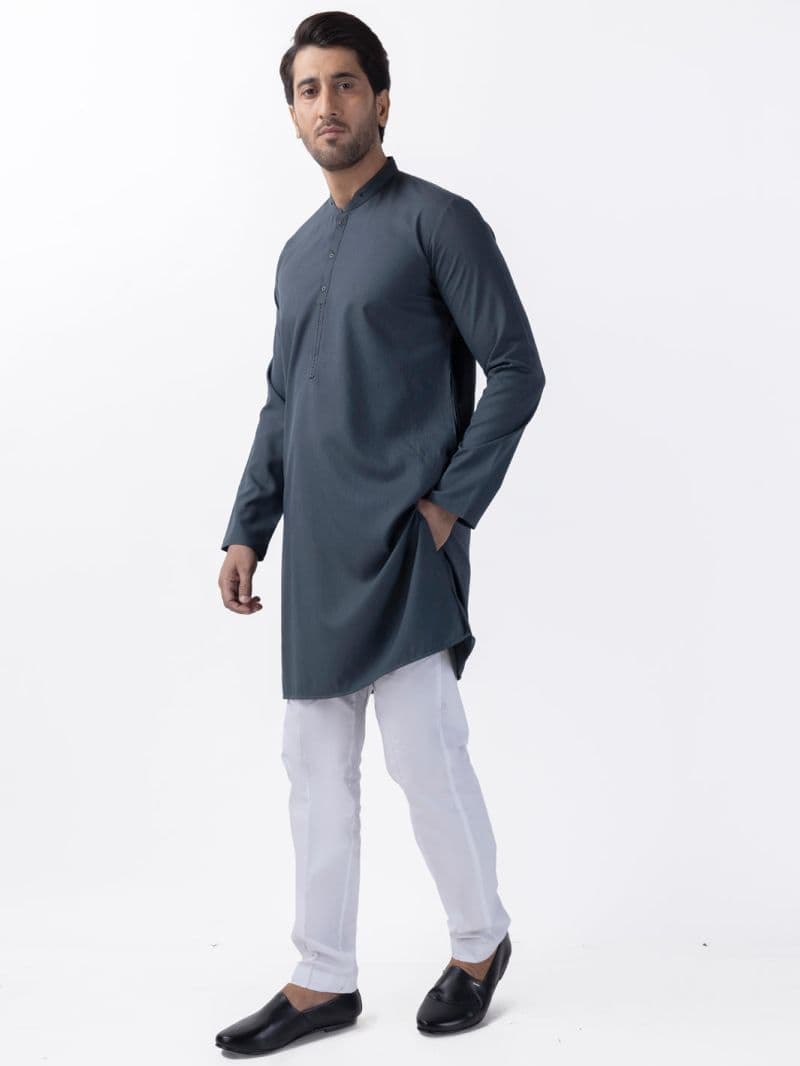 Green Blended Kurta thumbnail