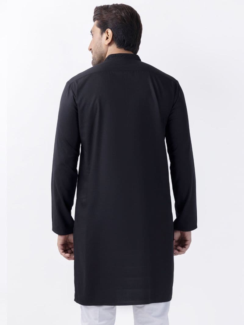 Black Blended Kurta thumbnail