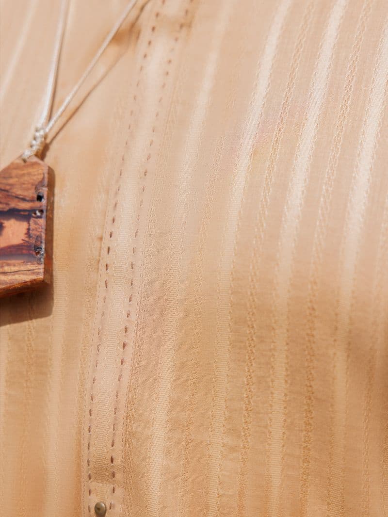 Beige Cotton Kurta thumbnail
