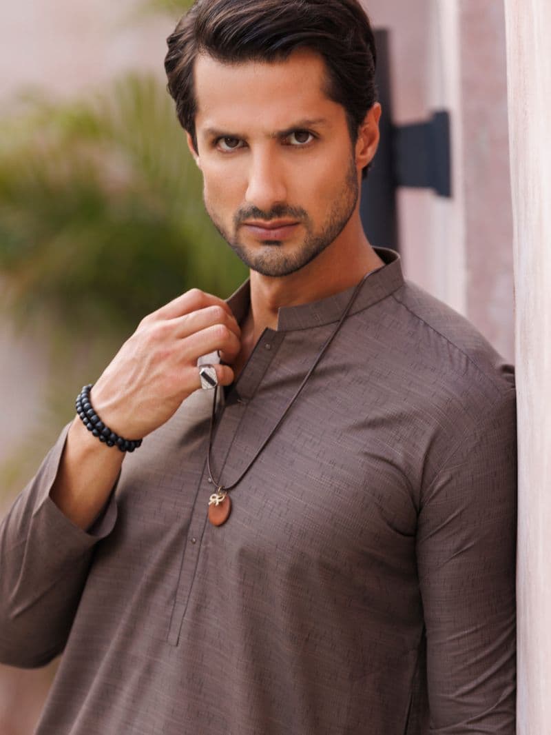Brown Blended Kurta thumbnail