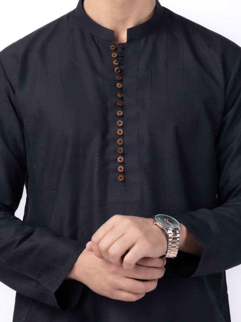 Black Blended Kurta thumbnail