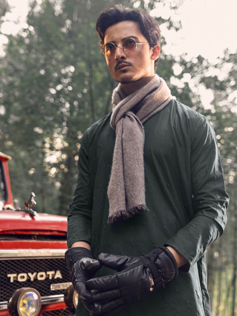 Green Blended Kurta thumbnail