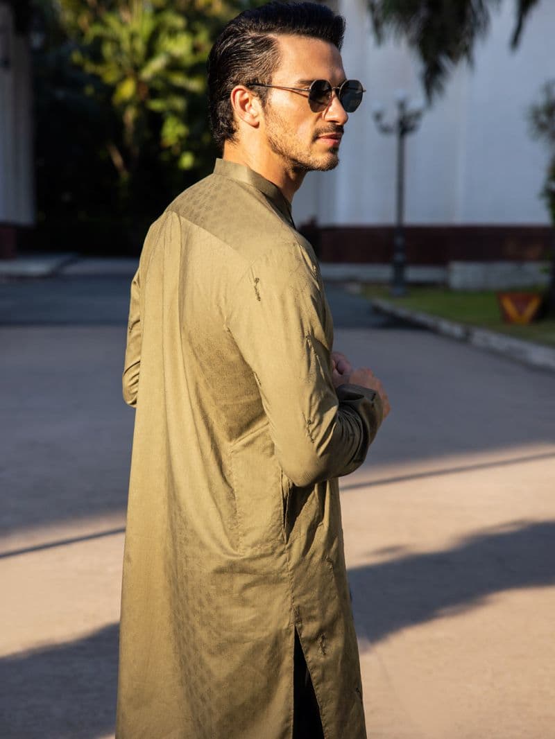 Green Cotton Kurta thumbnail