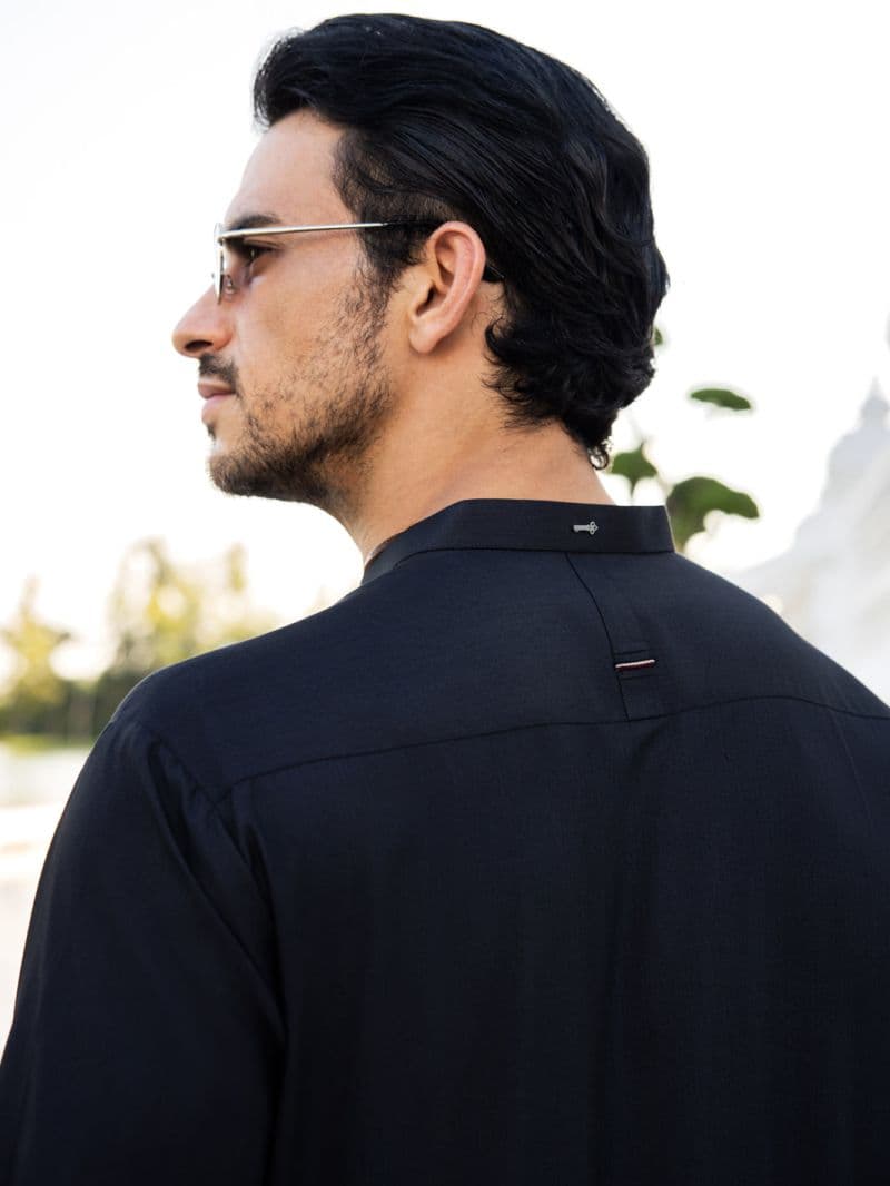 Black Blended Kurta thumbnail