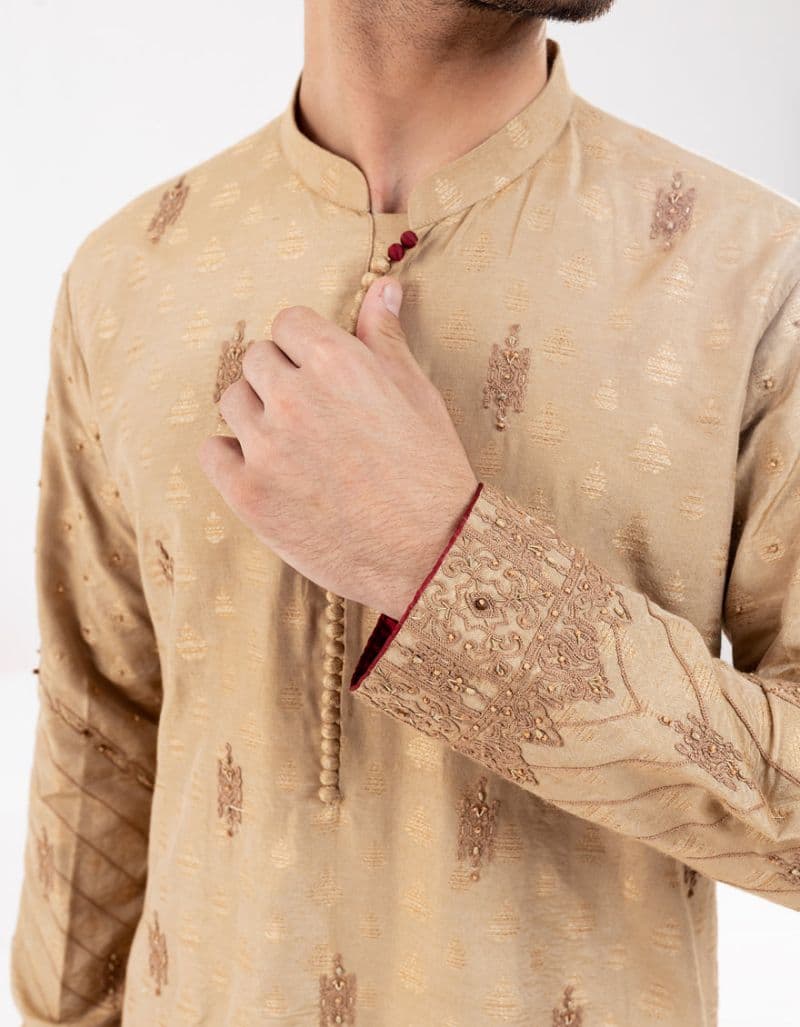 Beige Blended Formal Kurta thumbnail