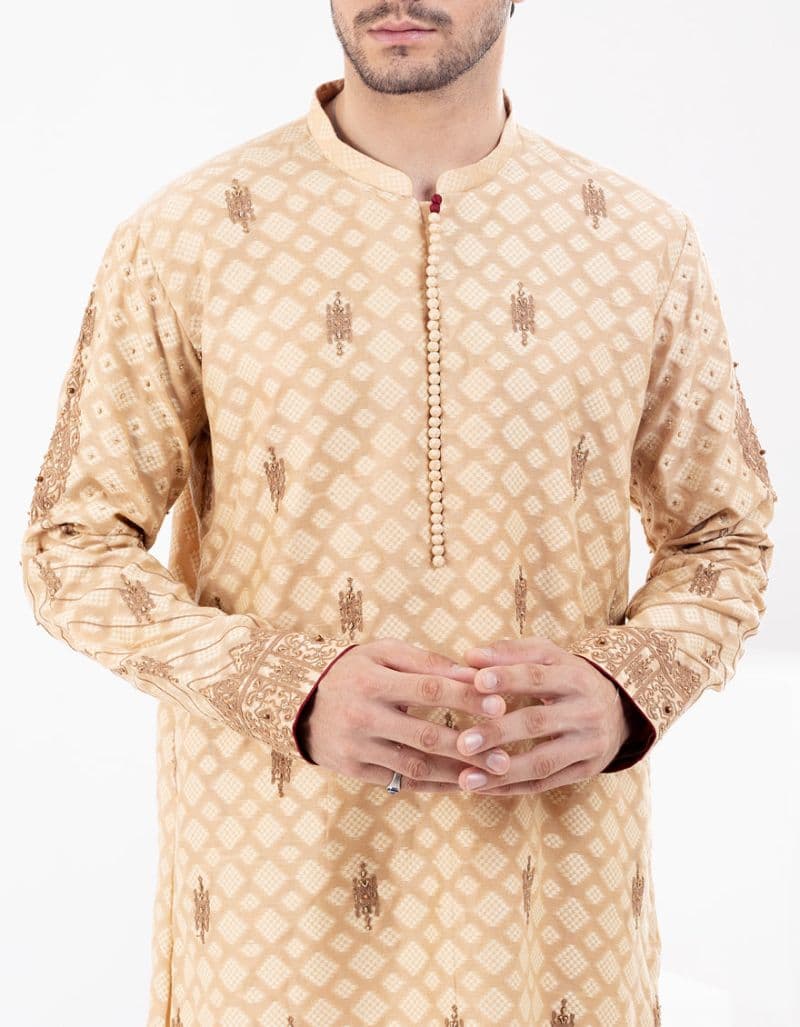 Beige Formal Kurta thumbnail