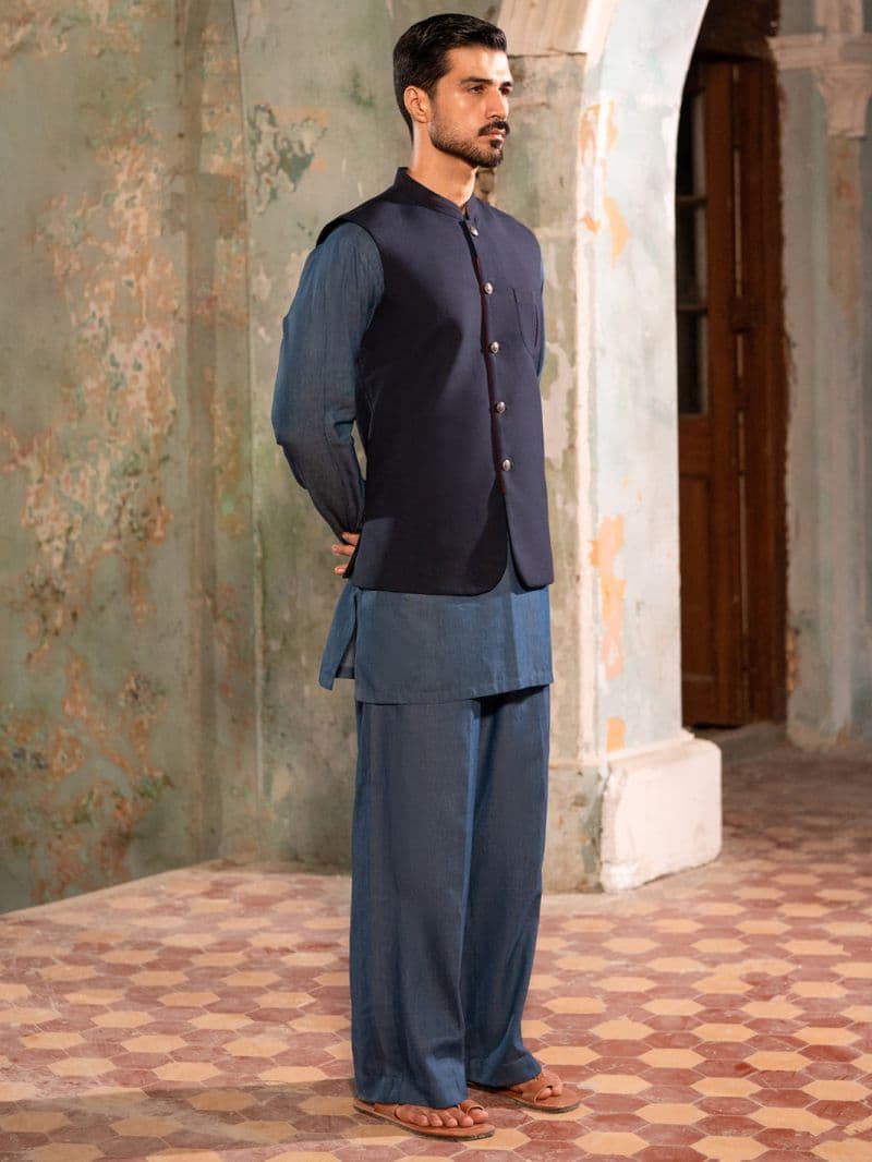 Midnight Blue Waistcoat thumbnail