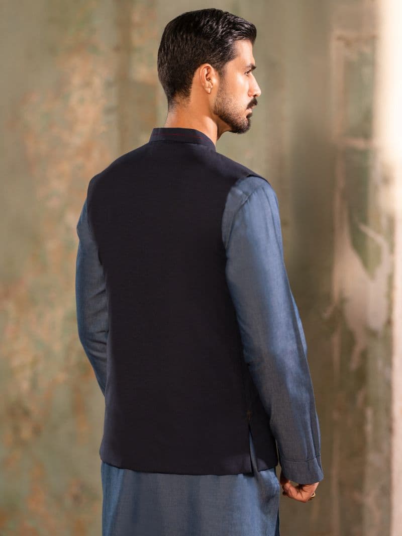 Midnight Blue Waistcoat thumbnail