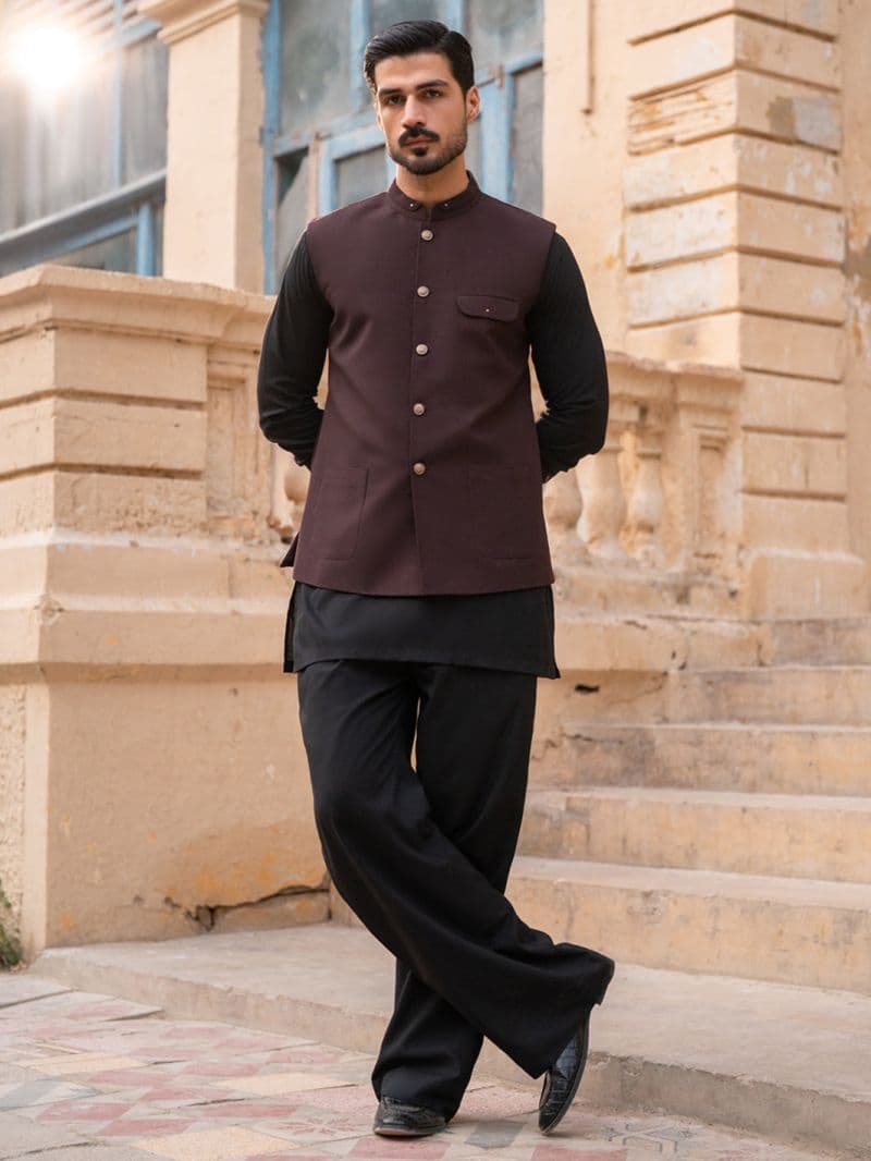 Dark Brown Waistcoat thumbnail