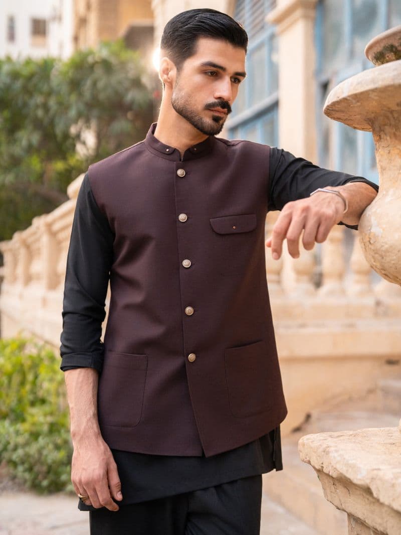 Dark Brown Waistcoat thumbnail