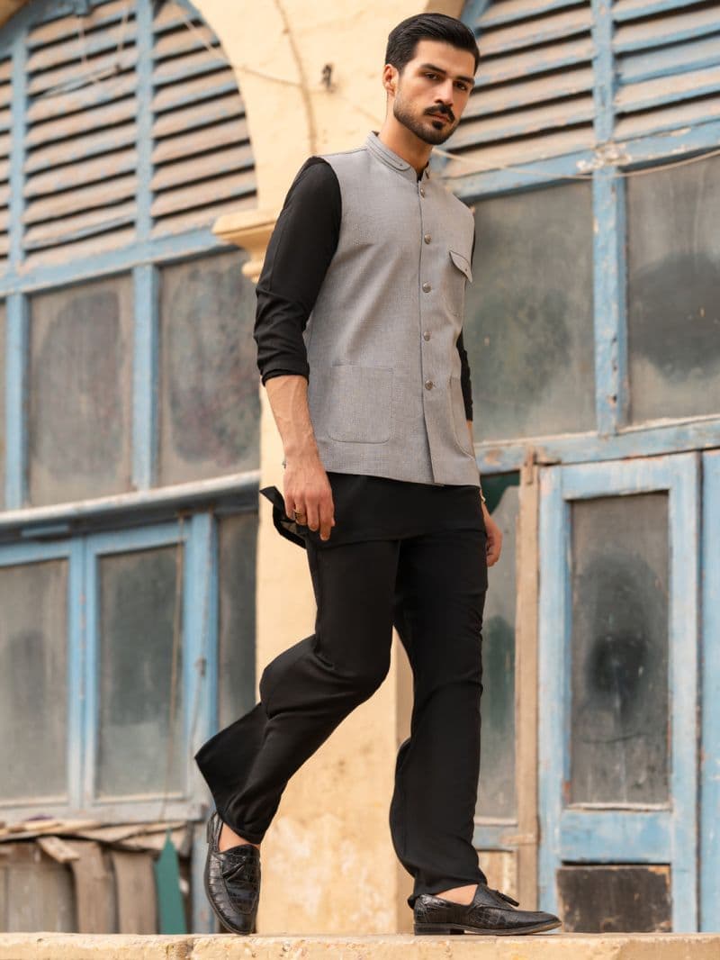 Light Grey Waistcoat thumbnail