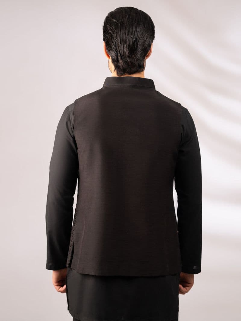 Black Semi-Formal Waistcoat thumbnail