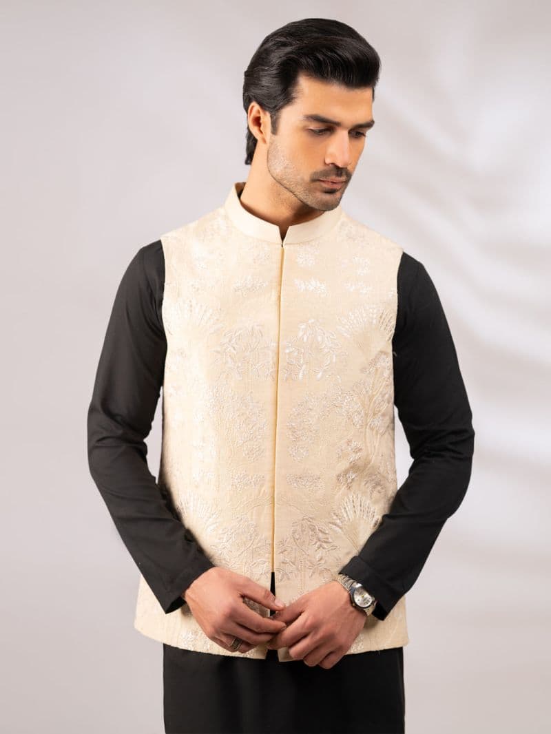 Cream Semi-Formal Waistcoat thumbnail