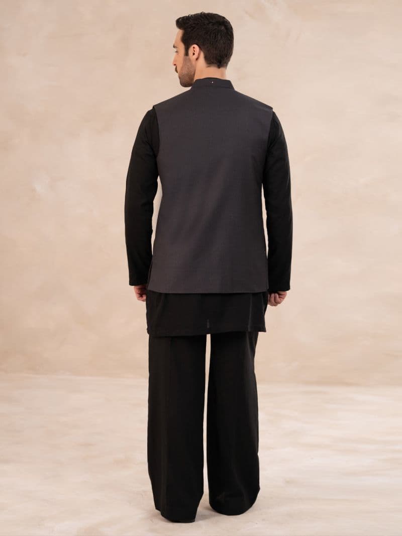 Grey Plain Waistcoat