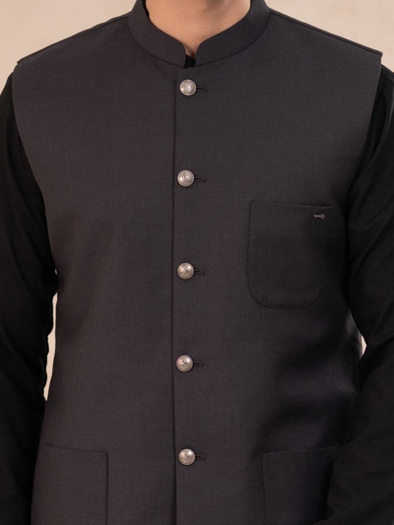 Grey Plain Waistcoat