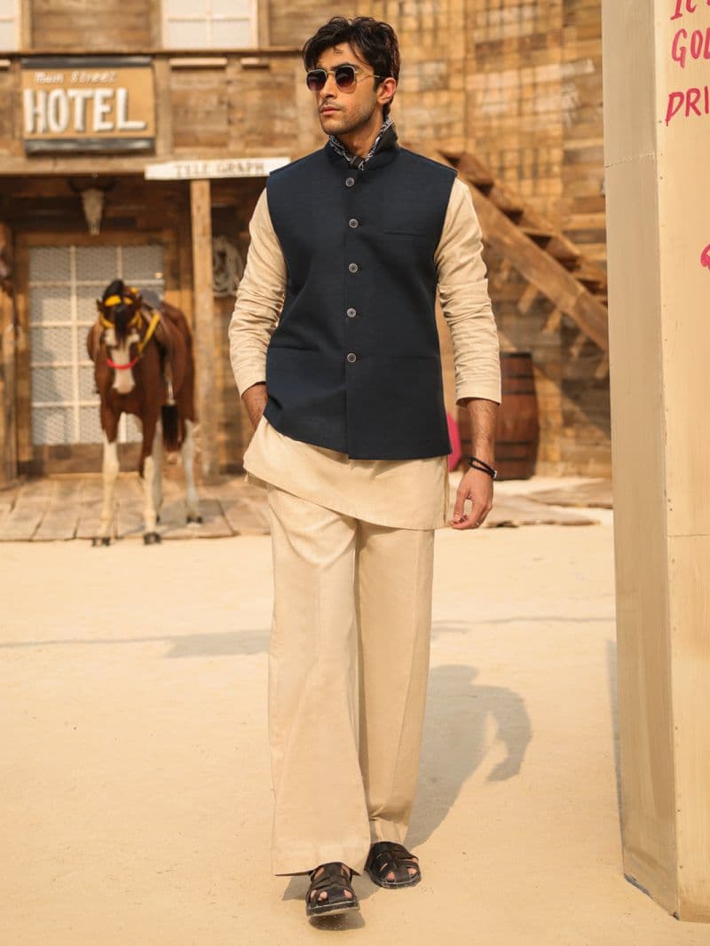 Navy Blue Waistcoat thumbnail