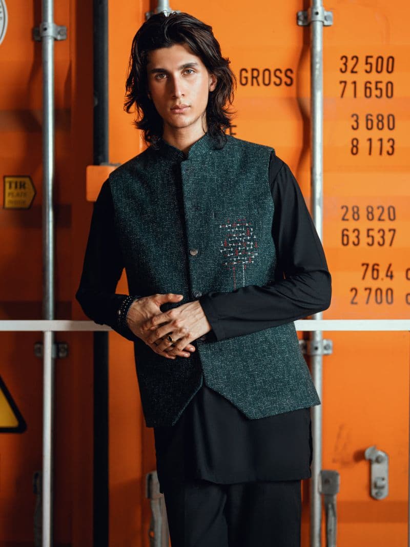 Green Formal Waistcoat thumbnail
