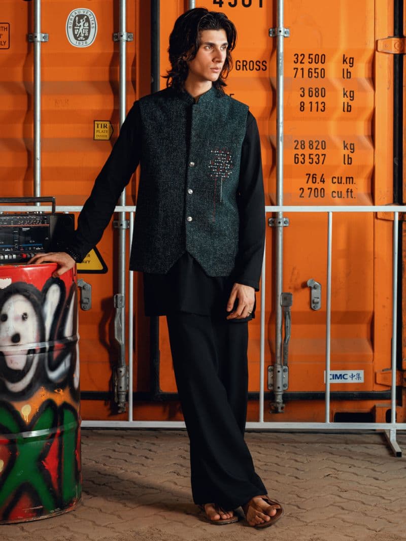 Green Formal Waistcoat thumbnail