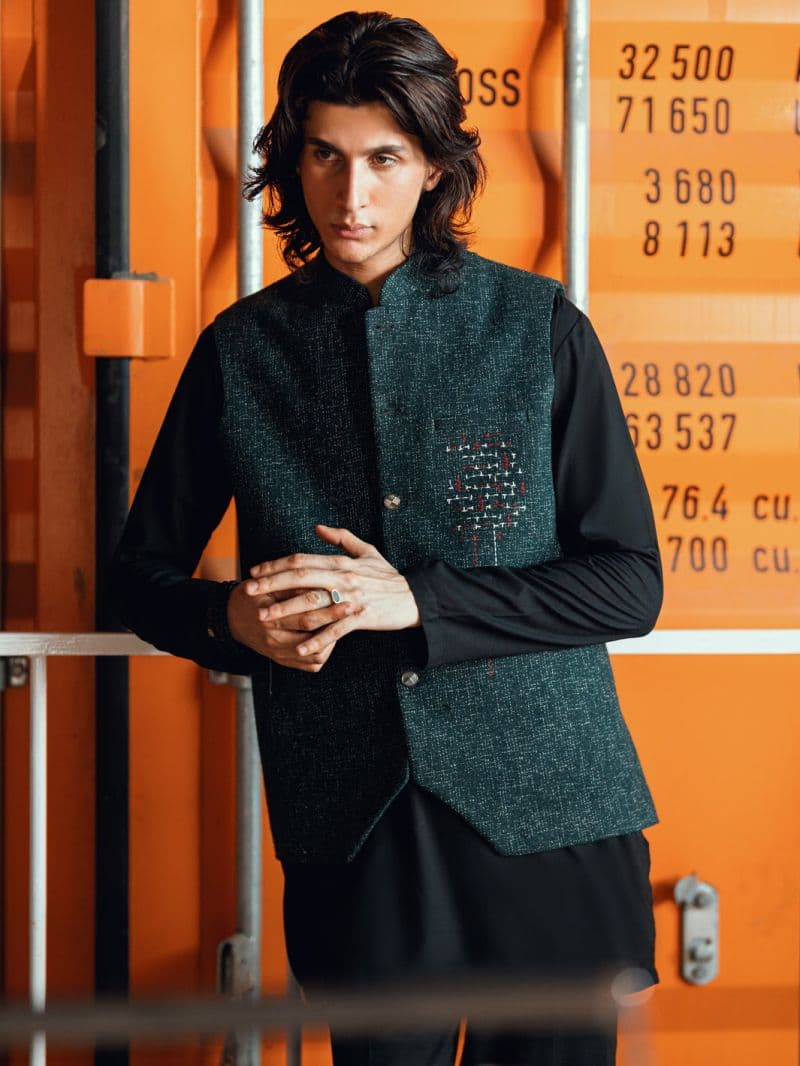 Green Formal Waistcoat thumbnail