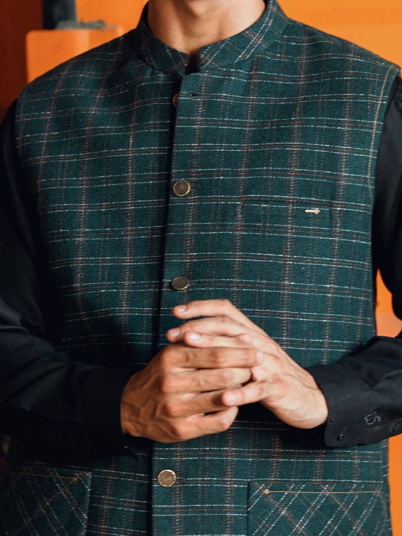 Dark Green Waistcoat thumbnail