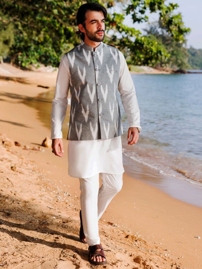 Multicolor Cotton Waistcoat thumbnail
