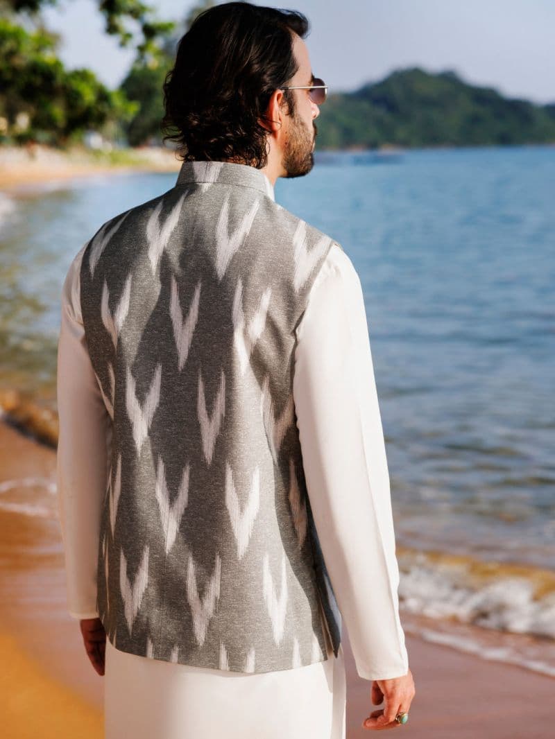 Multicolor Cotton Waistcoat thumbnail
