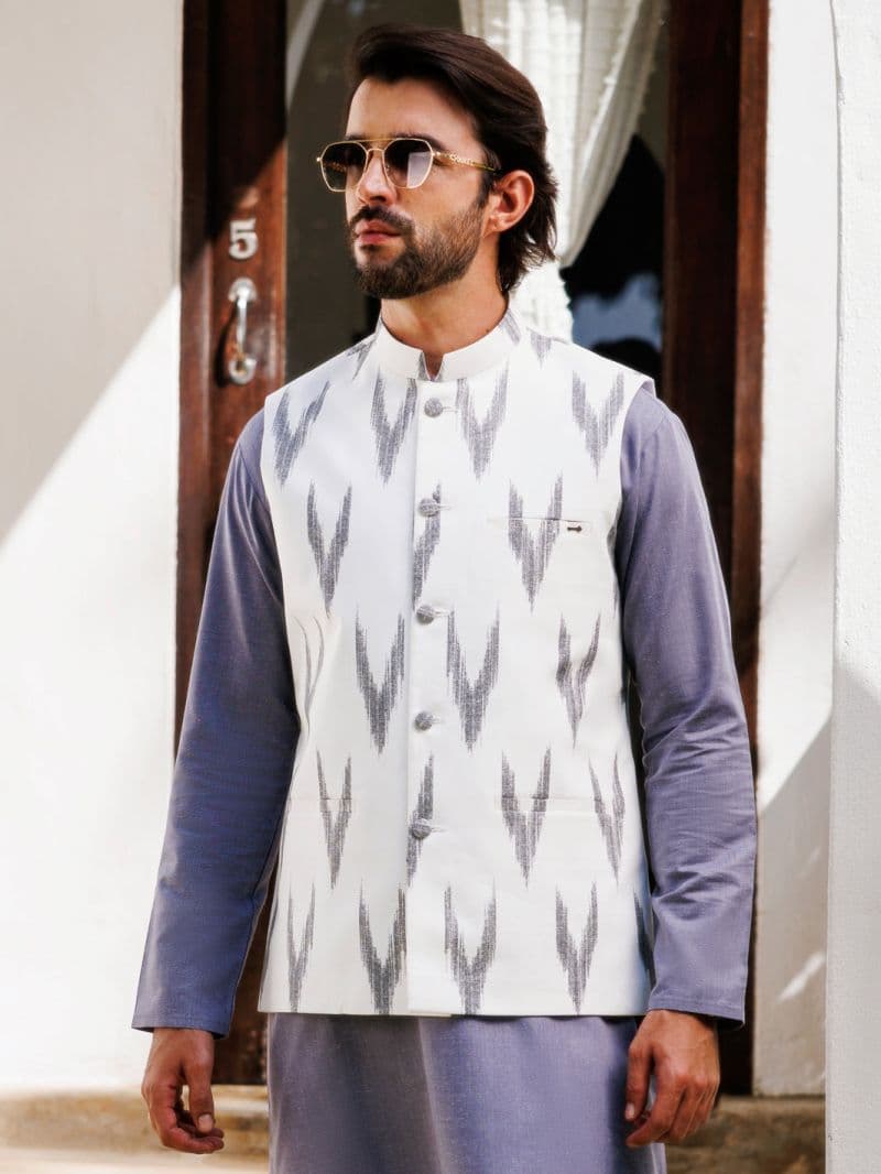 Multicolor Cotton Waistcoat thumbnail