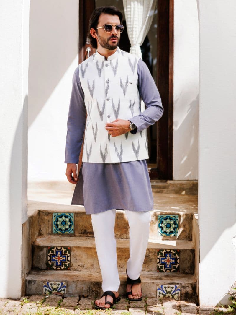 Multicolor Cotton Waistcoat thumbnail