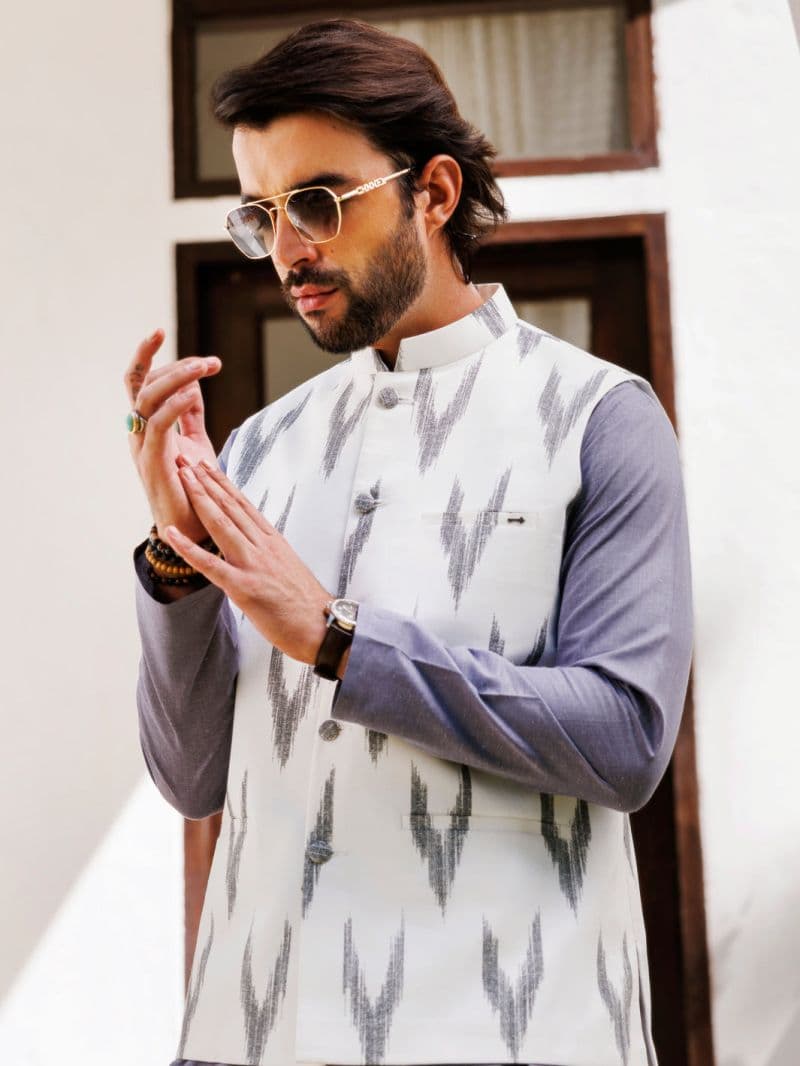 Multicolor Cotton Waistcoat thumbnail