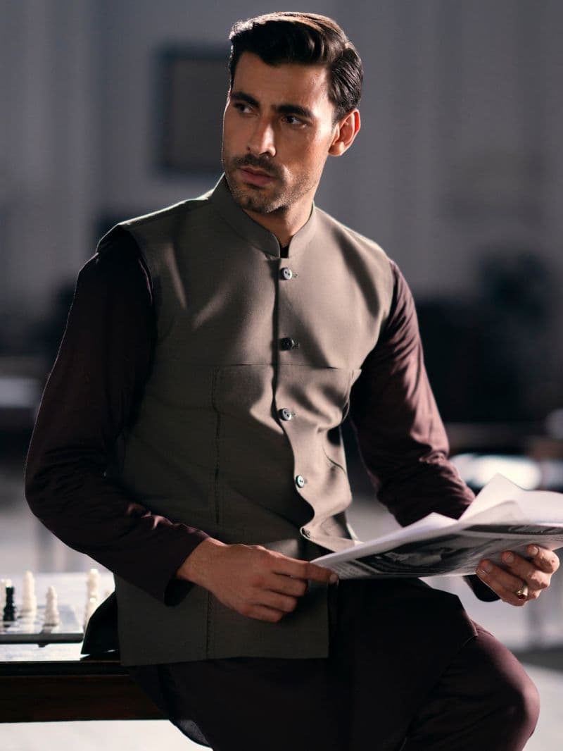 Brown Blended Waistcoat thumbnail