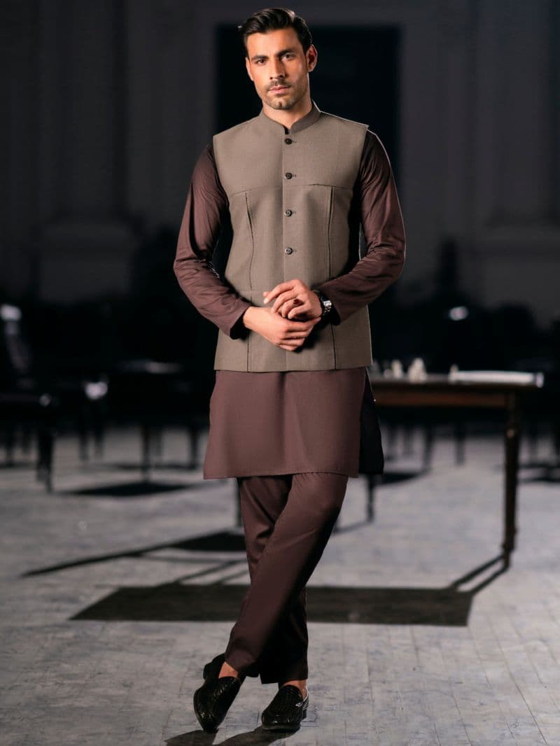 Brown Blended Waistcoat thumbnail