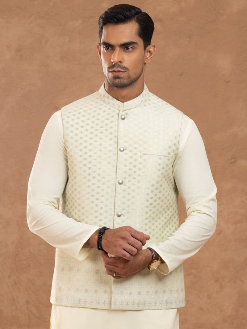 Light Green Blended Waistcoat thumbnail
